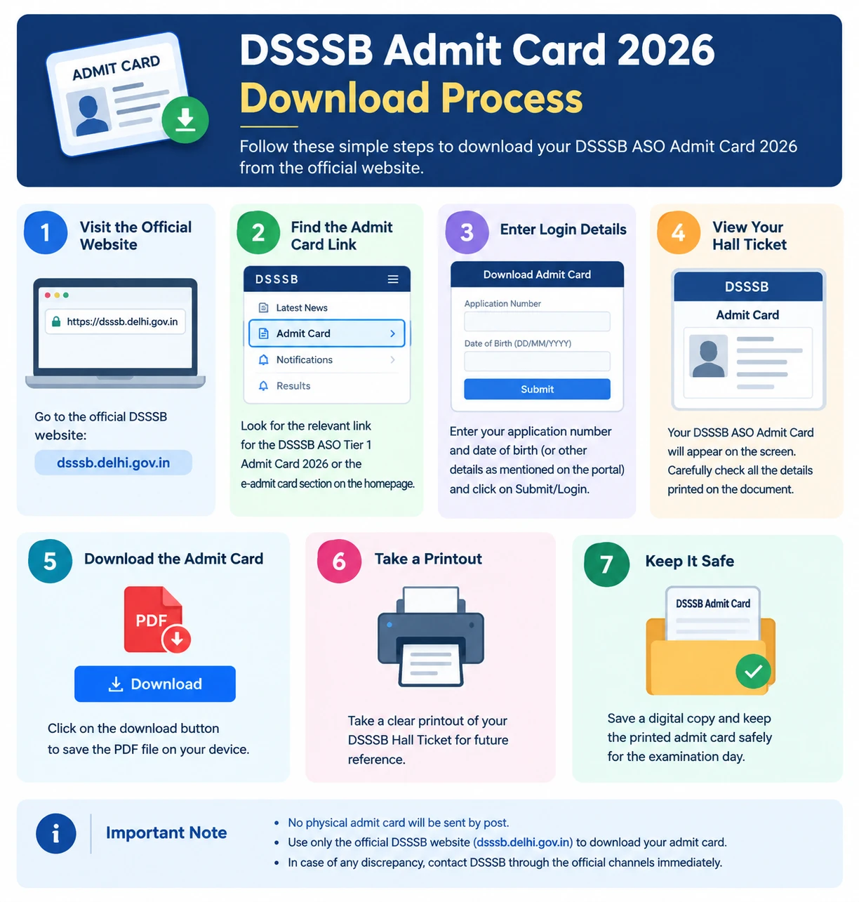 DSSSB ASO Hall Ticket 2026